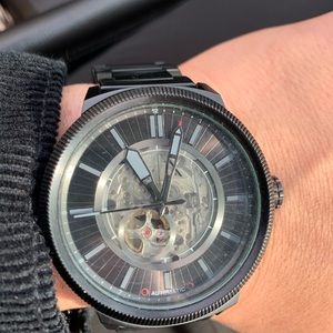 Armani exchange skeleton watch